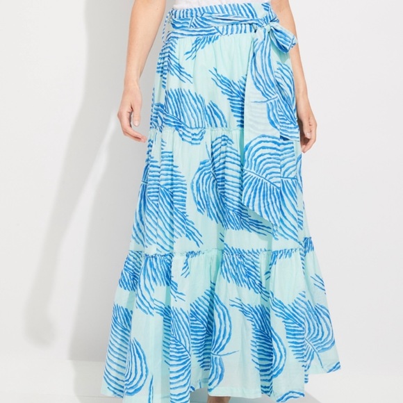 Vineyard Vines Palm Frond Maxi Skirt - Picture 1 of 5